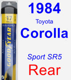 Rear Wiper Blade for 1984 Toyota Corolla - Assurance