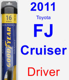 Driver Wiper Blade for 2011 Toyota FJ Cruiser - Assurance