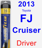 Driver Wiper Blade for 2013 Toyota FJ Cruiser - Assurance