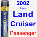 Passenger Wiper Blade for 2002 Toyota Land Cruiser - Assurance