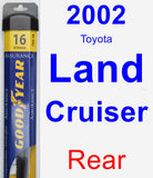 Rear Wiper Blade for 2002 Toyota Land Cruiser - Assurance