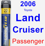 Passenger Wiper Blade for 2006 Toyota Land Cruiser - Assurance