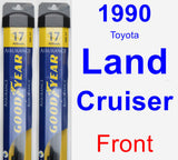 Front Wiper Blade Pack for 1990 Toyota Land Cruiser - Assurance