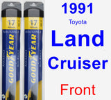 Front Wiper Blade Pack for 1991 Toyota Land Cruiser - Assurance