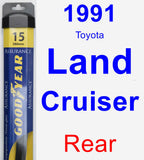 Rear Wiper Blade for 1991 Toyota Land Cruiser - Assurance