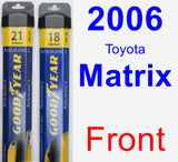 Front Wiper Blade Pack for 2006 Toyota Matrix - Assurance