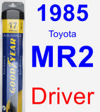 Driver Wiper Blade for 1985 Toyota MR2 - Assurance