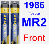 Front Wiper Blade Pack for 1986 Toyota MR2 - Assurance