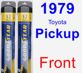 Front Wiper Blade Pack for 1979 Toyota Pickup - Assurance