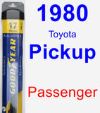 Passenger Wiper Blade for 1980 Toyota Pickup - Assurance