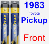 Front Wiper Blade Pack for 1983 Toyota Pickup - Assurance