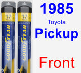 Front Wiper Blade Pack for 1985 Toyota Pickup - Assurance