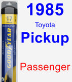 Passenger Wiper Blade for 1985 Toyota Pickup - Assurance