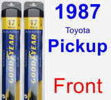 Front Wiper Blade Pack for 1987 Toyota Pickup - Assurance