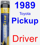 Driver Wiper Blade for 1989 Toyota Pickup - Assurance