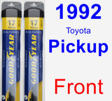 Front Wiper Blade Pack for 1992 Toyota Pickup - Assurance