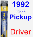 Driver Wiper Blade for 1992 Toyota Pickup - Assurance