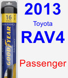 Passenger Wiper Blade for 2013 Toyota RAV4 - Assurance