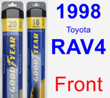 Front Wiper Blade Pack for 1998 Toyota RAV4 - Assurance