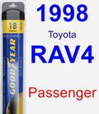 Passenger Wiper Blade for 1998 Toyota RAV4 - Assurance