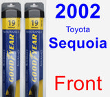 Front Wiper Blade Pack for 2002 Toyota Sequoia - Assurance