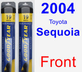 Front Wiper Blade Pack for 2004 Toyota Sequoia - Assurance