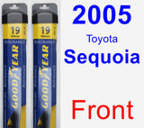 Front Wiper Blade Pack for 2005 Toyota Sequoia - Assurance