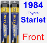 Front Wiper Blade Pack for 1984 Toyota Starlet - Assurance