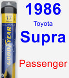 Passenger Wiper Blade for 1986 Toyota Supra - Assurance