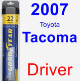 Driver Wiper Blade for 2007 Toyota Tacoma - Assurance