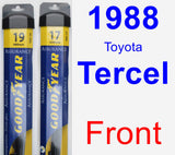 Front Wiper Blade Pack for 1988 Toyota Tercel - Assurance