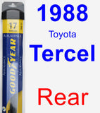 Rear Wiper Blade for 1988 Toyota Tercel - Assurance