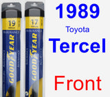 Front Wiper Blade Pack for 1989 Toyota Tercel - Assurance