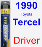 Driver Wiper Blade for 1990 Toyota Tercel - Assurance