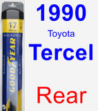 Rear Wiper Blade for 1990 Toyota Tercel - Assurance