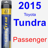Passenger Wiper Blade for 2015 Toyota Tundra - Assurance