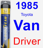 Driver Wiper Blade for 1985 Toyota Van - Assurance