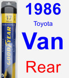 Rear Wiper Blade for 1986 Toyota Van - Assurance