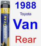 Rear Wiper Blade for 1988 Toyota Van - Assurance