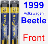 Front Wiper Blade Pack for 1999 Volkswagen Beetle - Assurance