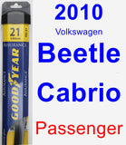 Passenger Wiper Blade for 2010 Volkswagen Beetle Cabrio - Assurance