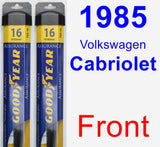 Front Wiper Blade Pack for 1985 Volkswagen Cabriolet - Assurance