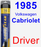 Driver Wiper Blade for 1985 Volkswagen Cabriolet - Assurance