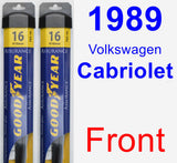 Front Wiper Blade Pack for 1989 Volkswagen Cabriolet - Assurance