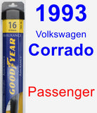 Passenger Wiper Blade for 1993 Volkswagen Corrado - Assurance