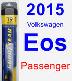 Passenger Wiper Blade for 2015 Volkswagen Eos - Assurance