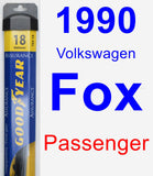 Passenger Wiper Blade for 1990 Volkswagen Fox - Assurance