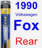 Rear Wiper Blade for 1990 Volkswagen Fox - Assurance