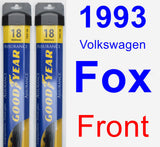 Front Wiper Blade Pack for 1993 Volkswagen Fox - Assurance