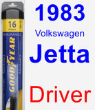 Driver Wiper Blade for 1983 Volkswagen Jetta - Assurance